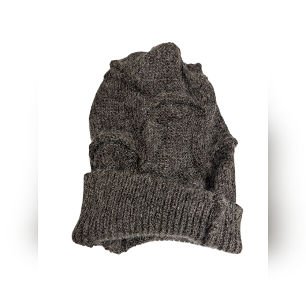 Fratelli Talli - Womens Mohair/Wool Hat/Toque - Dark Gray - O/S